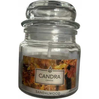Svíčka Vonná svíčka ve sklenici Candra Sandalwood 60g