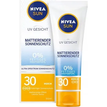 Přípravek na opalování Matující krém na opalování NIVEA Sun SPF 30, 50 ml