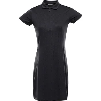 Dámské šaty Alpine Pro Edela 2 Dámské rychleschnoucí šaty s Cool Dry LSKE509 černá XL