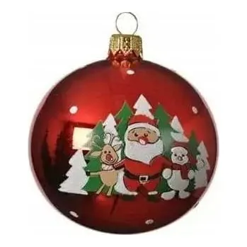 Vánoční dekorace Zdobená Vánoční Koule vánoční koule 8 cm, 1 ks