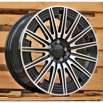 Disk Alu kola Racing Line FLB005, 20x8.5 5x112 ET43, černá + leštění (zátěžová) vhodné pro Mercedes S W221 (do 2013)