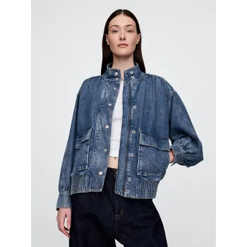 Dámský bomber GAP Dámský Džínový oversize bomber UltraSoft 709036-00 Velikost: S Tričko zdarma při nákupu nad 3000,-!