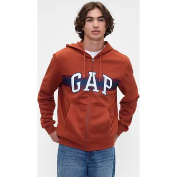 Pánská mikina GAP Pánská Mikina s logem na zip 795558-01 Velikost: XS Tričko zdarma při nákupu nad 3000,-!