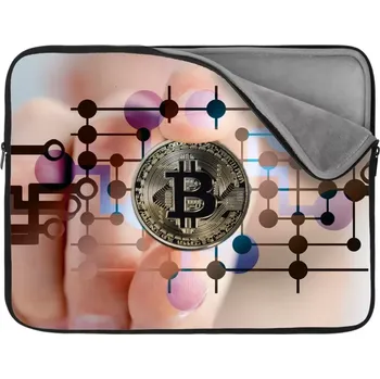 pouzdro na notebook Sablio Obal na notebook Bitcoin - 17"