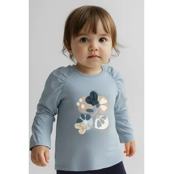 Tričko s dlouhým rukávem Mayoral 2081.4L.Baby.9BYA modrá 55X, vel. 104