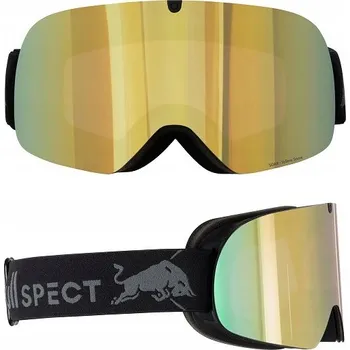 Lyžařské brýle bez rámečku Red Bull Spect SOAR 13YE2 black mat SKLO yellow mirror S2