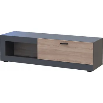 Televizní stolek TV stolek Dolin TV-B1 - grafit / dub sonoma