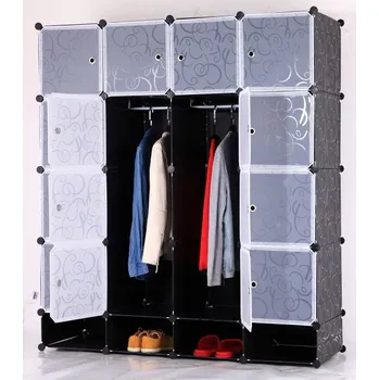 Šatní skříň Skříň Kondela Rodan 147 x 165 x 47 cm černá