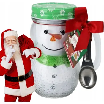 Vánoční hrnek Sněhulák Dárek Vánoční Dárková Sada Mikuláš