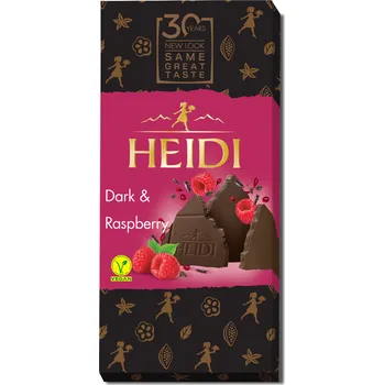 Čokoláda Heidi Hořká čokoláda s malinami 80g