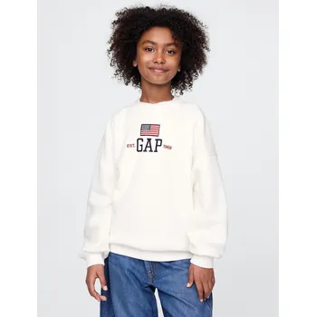 Dámská mikina GAP Dívčí Dětská oversize mikina Americana 745911-02 Velikost: S Tričko zdarma při nákupu nad 3000,-!