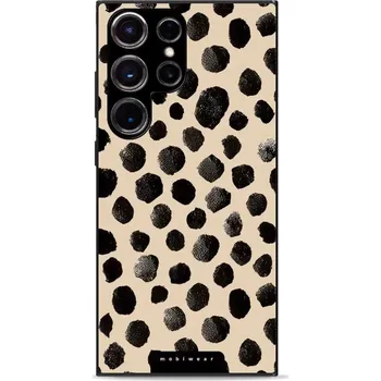 Pouzdro na mobilní telefon Lesklý kryt Mobiwear Glossy - Samsung Galaxy S23 Ultra - GA50G Černé puntíky (Prémiové lesklé pouzdro, obal, kryt Mobiwear Glossy na mobil Samsung Galaxy S23 Ultra - GA50G Černé puntíky, materiál Plast + TPU silikon - krytí po všech stranách, neošoupateln