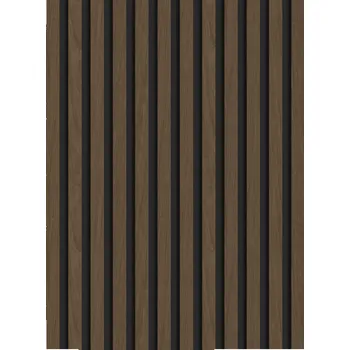 Obklad Mexen Lam-B nástěnné lamely 275 x 30 cm, deska HDF 4 mm, technická dýha, Ořech Espresso - S100-275307-3015-019 Lamely