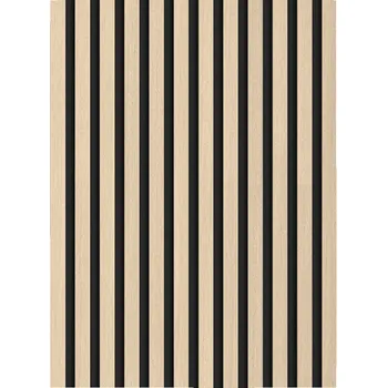 Obklad Mexen Lam-F nástěnné akustické lamely 275 x 30 cm, plsť 8 mm, technická dýha, Písečný dub - S105-275307-3015-001 Lamely