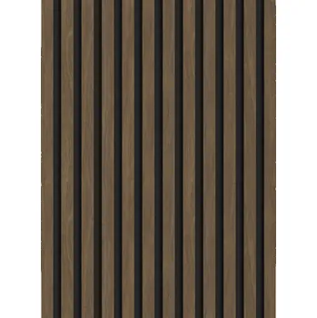 Obklad Mexen Lam-F akustické stěnové lamely 275 x 30 cm, plsť 8 mm, technická dýha, Ořech kakaový - S105-275307-3015-018 Lamely