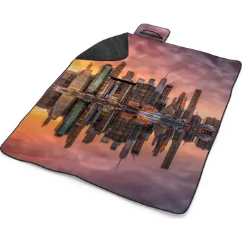 deka Sablio Plážová deka New York Západ slunce: 200x140 cm