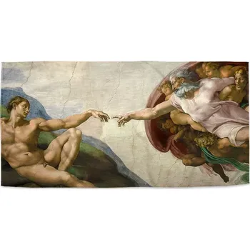 Osuška Sablio Ručník Stvoření Adama - Michelangelo Buonarroti - 30x50 cm