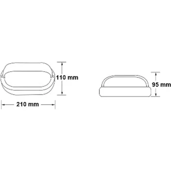 Venkovní osvětlení G & L Handels GmbH Venkovní nástěnné svítidlo 400180, hliník/sklo, délka 21 cm, IP54 antracitová, bílá matná 1 x 60 W