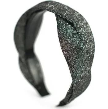 Čelenka Dámská lesklá glitrová čelenka do vlasů Stříbrná Artofpolo cz21427s2