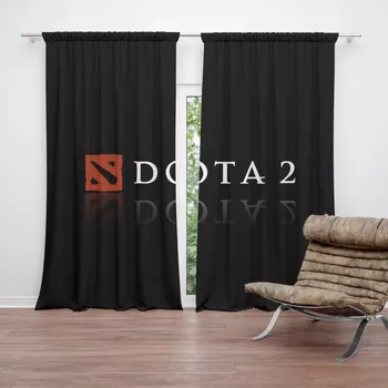 Závěs Sablio Závěs DOTA 2 Černá: 2ks 140x250cm