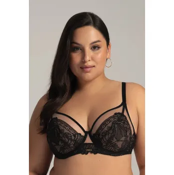 Podprsenka Černá krajková bralette Ava Harmony Soft, černá 85E i170_AV-BI-AV 2146-BLACK-R-85E