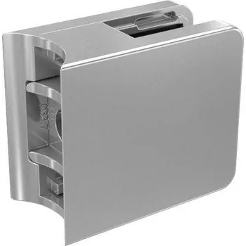 Zábradlí Držák skla AbP typ 7, 45x46 mm, nerez A2, bez vrtání do skla 8,76 mm, Kulatý průměr 42,4 mm