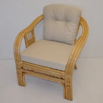 Ratanové křeslo Rio De Janeiro medové - polstr béžový