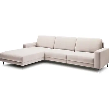 Sedací souprava Levostranná rohová pohovka Elentio Mini s funkcí spaní a dvěma úložnými prostory - Meble Bogart velluto 01 291x88 cm