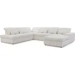 Levostranná rohová sedací souprava Magnelio U II s elektricky výsuvným sedákem - Meble Bogart catch me 01 342x107 cm