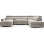 Rohová sedací souprava Garda I levostranná s funkcí spaní typu puma a dvěma úložnými prostory - Meblar castel 03 363x88 cm