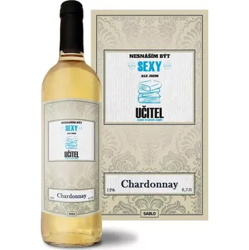 Víno Sablio Bílé víno Nesnáším být sexy, ale jsem učitel: 0,75 l