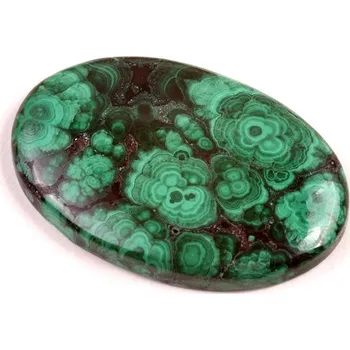 Přírodní kámen Kabošon Malachite č.7267 (41x27x6mm)