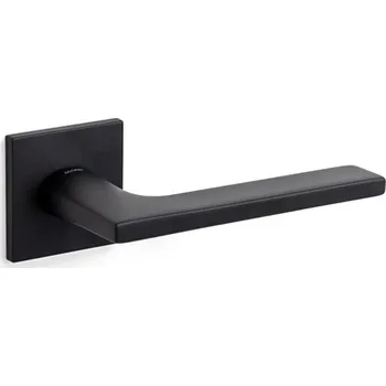 Dveřní kování OLIVARI Lotus Q nízká rozeta, černá matná Cylindrická vložka