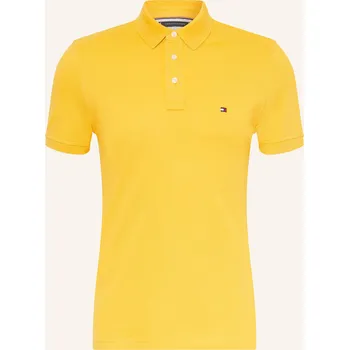 Pánská košile Tommy Hilfiger Pánská Polokošile Z Piké Slim Fit, žlutá, XXL