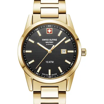 Hodinky Swiss Alpine Military 7767.1117 Argos gold black 34mm 10ATM