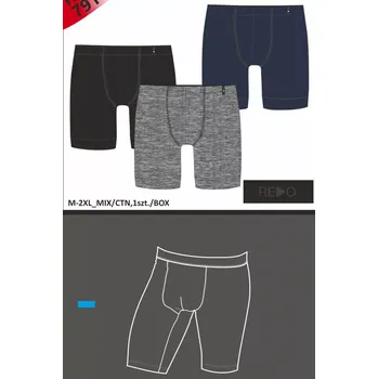 Boxerky Pánské boxerky LONG SMĚS BAREV XXL