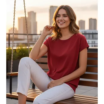 Dámské tričko MALFINI Triko CITY LADY 150g, různé barvy VELIKOST L červené