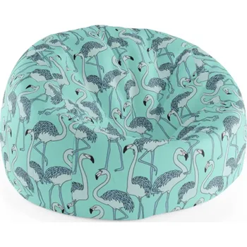 Sedací pytel Sablio Sedací vak Cocoon Plameňáci - 115 x 75 x 45 cm