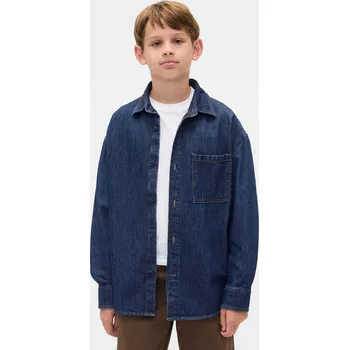 Pánská noční košile GAP Chlapecké Dětská svrchní džínová oversize košile 827570-00 Velikost: M Tričko zdarma při nákupu nad 3000,-!