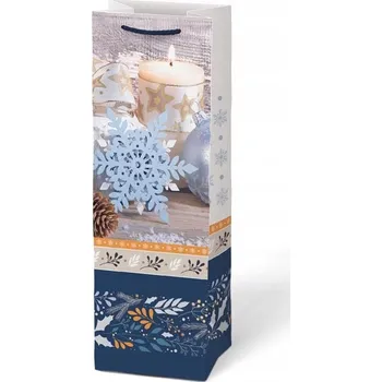 Dárková taška Vánoční Mikuláš na víno od Santa DÁRKOVÁ TAŠKA