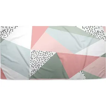 Osuška Sablio Ručník Obrazce v něžných barvách - 70x140 cm