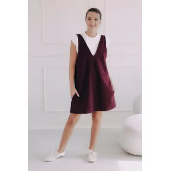 Dámské šaty Šatovka Lulama Burgundy, XS