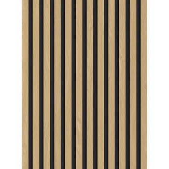 Obklad Mexen Lam-B nástěnné lamely 275 x 30 cm, deska HDF 4 mm, technická dýha, Zlatý dub - S100-275307-3015-003 Lamely