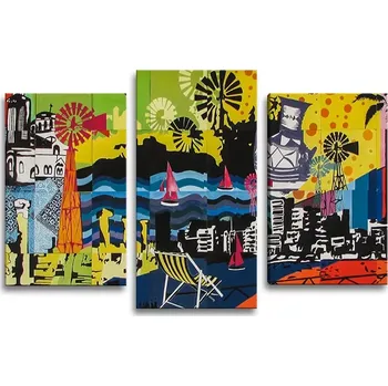 Obraz Sablio Obraz - 3-dílný Malba - 75x50 cm