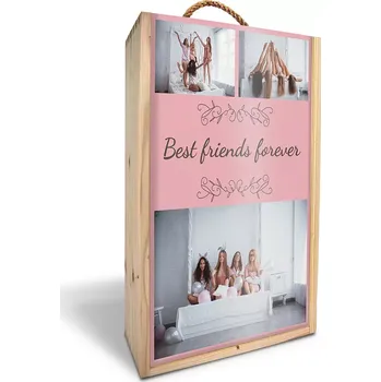 Dárková krabička Sablio Dárková krabička s potiskem na dvě láhve