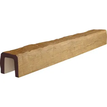 umělá květina Umělý trám PU dutý světlý 12x12x300 cm