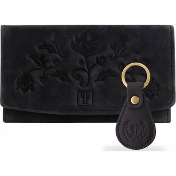Peněženka Paolo Peruzzi dámská peněženka z pravé kůže černá