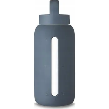 Láhev Skleněná lahvička Muuki lahev na pití infuze 720 ml / kouřově šedá
