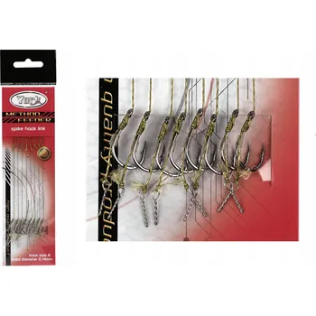 Rybářský háček HÁČKY S NÁVAZCEM YORK METHOD FEEDER SPIKE 6/8 ks