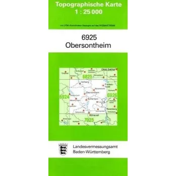 Topographische Karte Baden-Württemberg Obersontheim